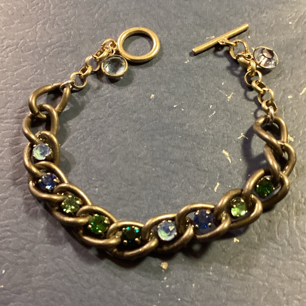 Antique bronze Swarovski bracelet.